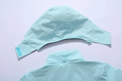 Vista 4 de MOERDENG Chaqueta impermeable para mujer impermeable para exteriores ligera softshell para senderismo viajes