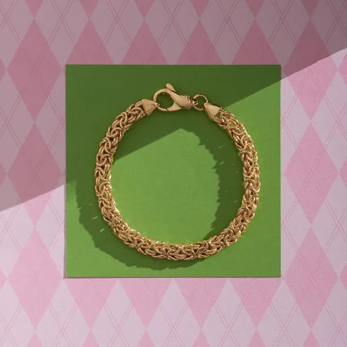 Vista 4 de Ross-Simons Sterling Silver Small Byzantine Bracelet