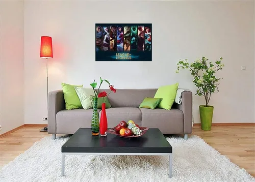 Vista 2 de League of Legends - Póster laminado de campeones, 36.5 x 24.5 pulgadas