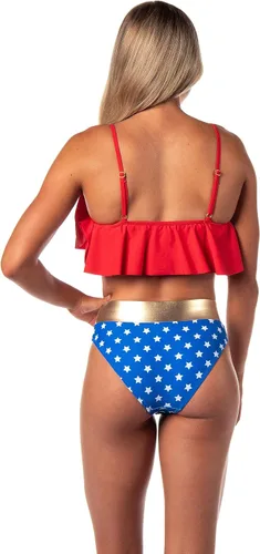 Vista 5 de DC Comics - Traje de baño de mujer maravilla con volantes