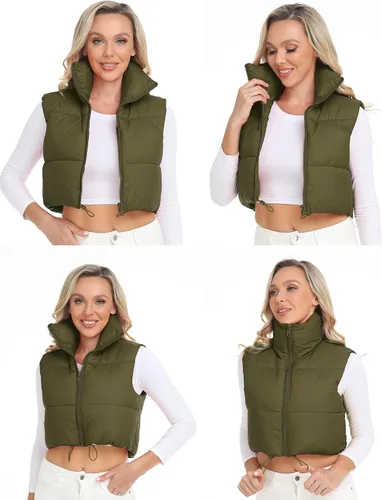 Vista 5 de Xeoxarel Chaleco acolchado reversible con bolsillos para mujer (XS-XXL)