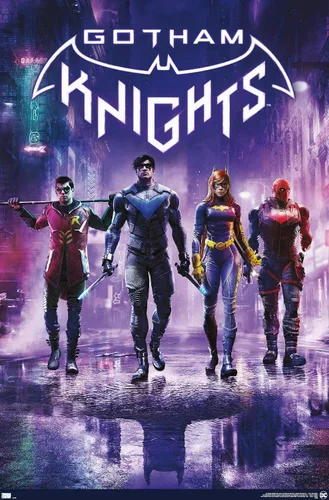 Vista 9 de Trends International DC Comics Gotham Knights - Póster de pared de arte clave, 14.725 x 22.375 pulgadas, versión enmarcada de madera de granero