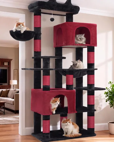 Vista 22 de Heybly Árbol para Gatos para Gatos Grandes de 20 libras de Servicio Pesado, Torre para Gatos XXL de 60 pulgadas para Gatos de Interior, Condominio