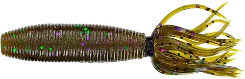 Vista 2 de Yamamoto Yamamoto Gary Custom Baits 4 ' Fat Ika 92 F 10 CALABAZA OSCURO CON ESCOPA NEGRA GRANDE (10 PACK)