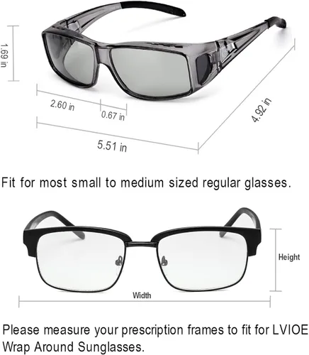 Vista 4 de LVIOE - Gafas de sol polarizadas fotocromáticas para actividades al aire libre con protección UV400