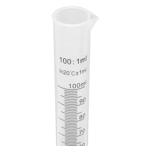 Vista 8 de Brewing America Vaso cilíndrico graduado de plástico de 3.4 fl oz – Frasco de tubo de ensayo de medición científica de 3.4 fl oz, marcado de 2