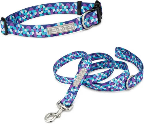 Vista 11 de Lucky Love Dog - Collar de perro ajustable con hebilla de fácil clic para los pequeños, duradero y cómodo para perros machos y hembras, collar