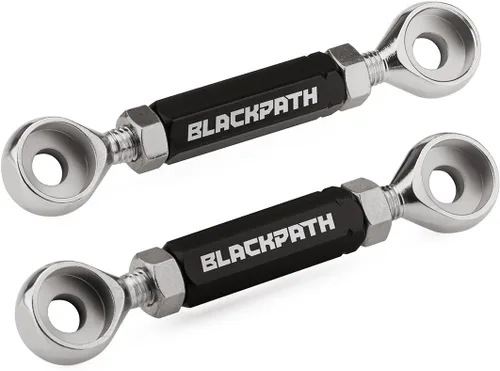 Vista 2 de BlackPath - Compatible con Suzuki - Kit de eslabones de bajada trasera ajustables de 0-4 pulgadas SV650 + SV650 Gladius + V-Storm DL1000 - Varillas