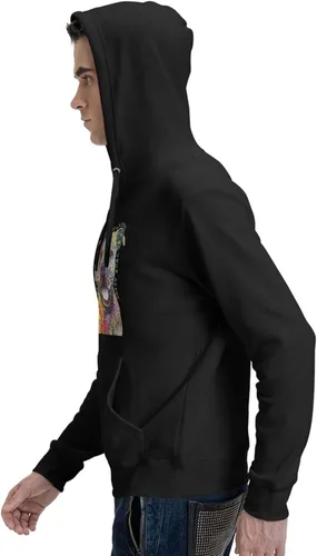 Vista 5 de diyhoodie Pitbull sudadera con capucha para hombre, personalizado de los hombres clásico con capucha Pitbull