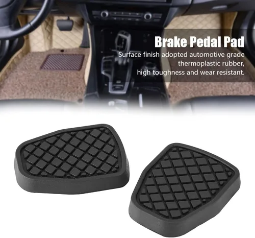 Vista 4 de Cubierta de pedal de freno, goma antideslizante de repuesto para Subaru Impreza 2001-2009, mejora el agarre y protege el pedal OEM