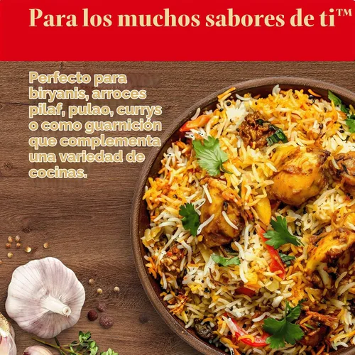 Vista 6 de Arroz Basmati Royal Chef's Secret en grano, extra largo, de 10 libras Premium Extra Long Grain Rice - Perfect for Biryanis, Pilafs, Pulao &