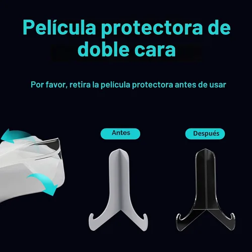 Vista 8 de Boloyo Soporte de exhibición de placa acrílica en ángulo de 60 grados, 2 piezas de acrílico transparente de 3 pulgadas, base de caballete