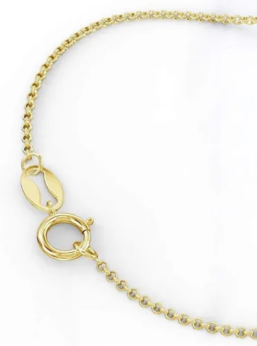 Vista 5 de TSD JEWLR - Collar con nombre personalizado de 14 quilates en fuente Flourish
