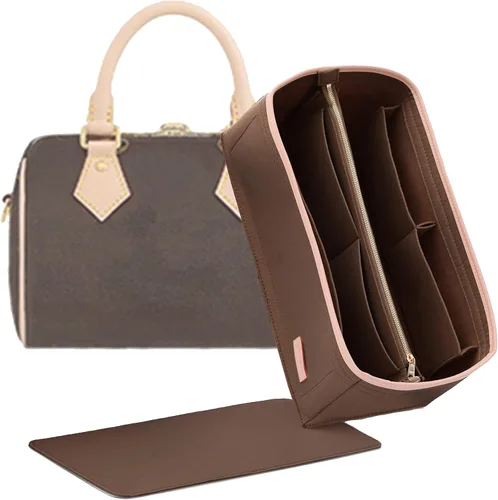 Vista 12 de Doxo Organizador de fieltro para bolso LV Speedy 20, Alma BB, Noe, Beige