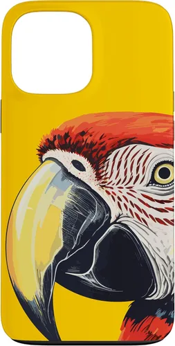 Vista 24 de Funda para iPhone 16 con diseño de guacamayo pájaro