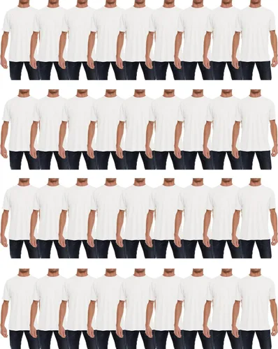Vista 26 de SOCKS'NBULK Camisetas de manga corta con cuello redondo de algodón para Paquete de 12 variados.
