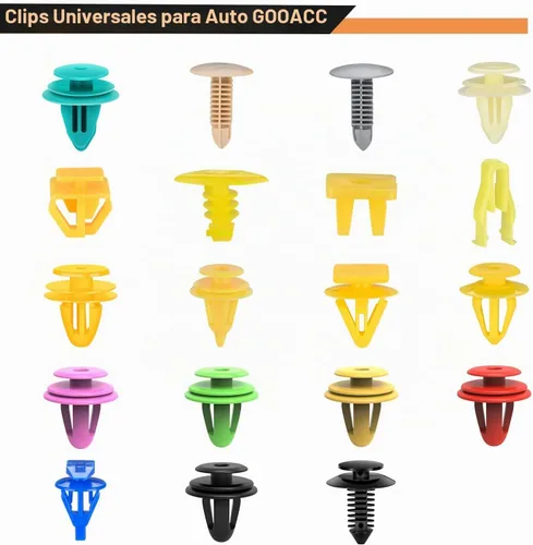 Vista 2 de GOOACC 1001 piezas de remaches universales para automóviles, juego de clips de retención para parachoques, guardabarros, panel de puerta, protector