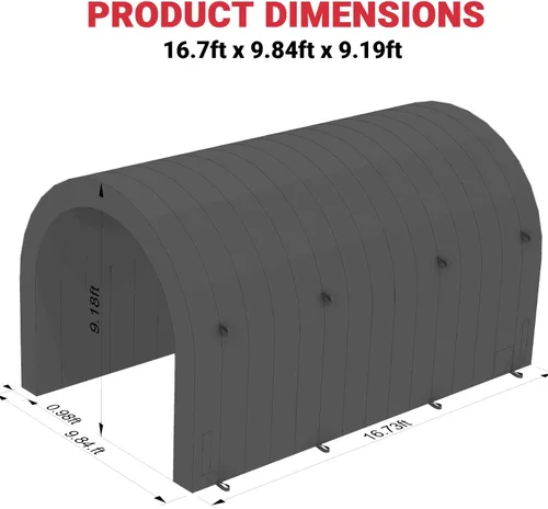 Vista 2 de SAYOK Túnel Inflable de 16.7 Pies, Túnel Deportivo de Entrada, Túnel de Fútbol Inflable, Entrada Inflable con Soplador para Eventos, Publicidad