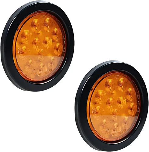 Vista 7 de Kit de tapones de cableado con cubierta de hule para luz trasera LED redonda de 4", 12 ledes, para RV, camioneta