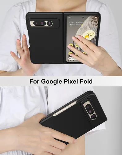 Vista 7 de Foluu Funda para Google Pixel Fold 2023, ultrafina y delgada de PC mate con agarre antideslizante, cubierta protectora completa de protección