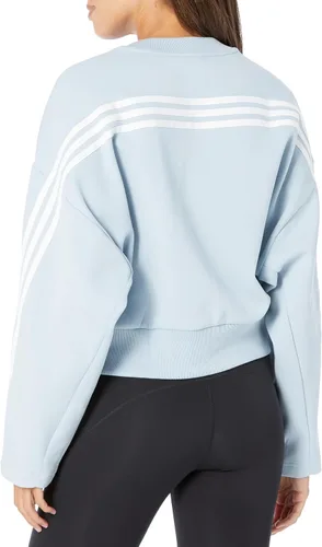 Vista 2 de adidas Women's Future Icon Three Stripes Crew Sweatshirt