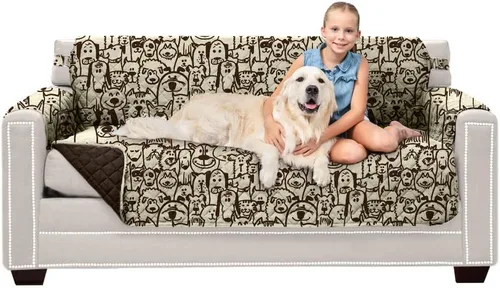 Vista 81 de Sofa Shield - Funda para sofá Loveseat con correa patentada, protector de cojín, funda reversible diseñada en EE. UU. resistente a manchas