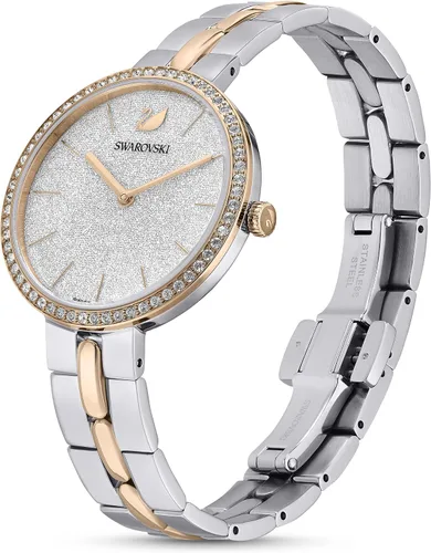 Vista 2 de Swarovski Cosmopolitan Crystal Watch, Clear Crystals, Rose Gold Tone Finish, Swiss Made, Part of The Cosmopolitan Watch Collection