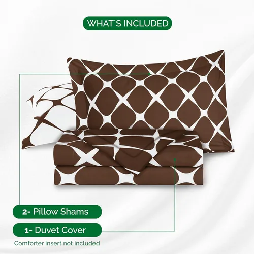 Vista 93 de Elegant Comfort Juego de funda de edredón de lujo de 3 piezas, colección de hotel de microfibra de alta calidad de hotel, 1500 hilos, funda