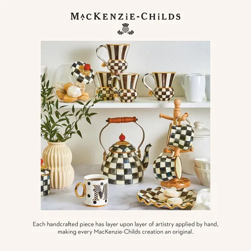 Vista 5 de MACKENZIE-CHILDS Mi Taza, Taza de Café de Cerámica Decorativa con Asa, A