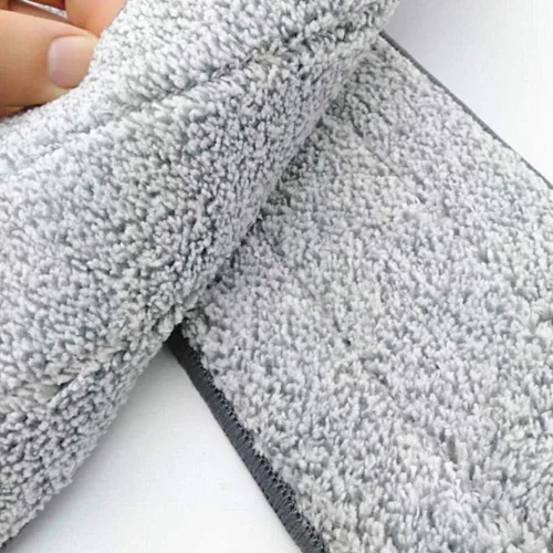 Vista 6 de Paquete de 6 cabezales de microfibra de 15 pulgadas, resistentes y reutilizables, almohadillas de repuesto para pisos de madera dura, lavables a