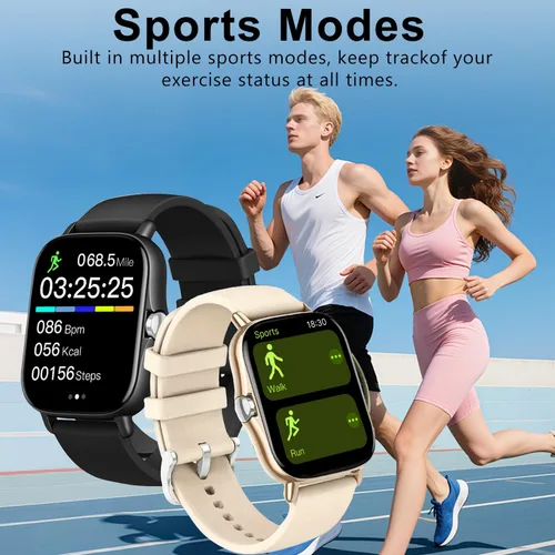 Vista 6 de Smart Watch, 1.81" Upgraded Full Touchscreen Smart Watch for Android iPhones with Bluetooth Call, Sleep Tracker, Multiple Sports Fitness Tracker