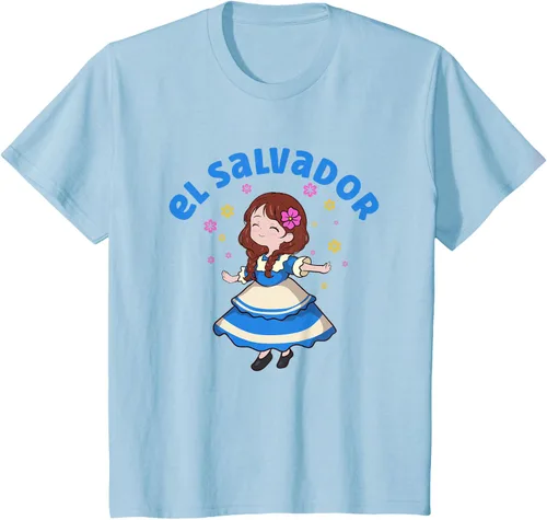 Vista 8 de Camiseta de mujer hispana con bandera salvadoreña de El Salvador Orgullosa, Negro