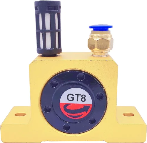 Vista 4 de Vibrador neumático de la turbina de aire GT8 G 1/8" serie de oro de los vibradores neumáticos industriales GT-8 de la turbina