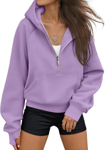 Vista 18 de AUTOMET Sudaderas con capucha de mujer, sudaderas de forro polar para otoño, conjuntos de moda, sudaderas para hacer ejercicio, chaquetas con Verde