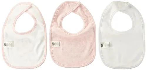 Vista 2 de Hudson Baby Baberos unisex de algodón para bebé, nube rosa, talla única (paquete de 2)