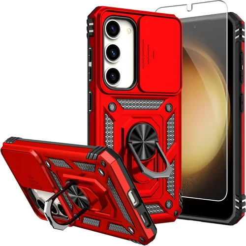Vista 9 de Funda para Galaxy S23 de 6.1 pulgadas, con protectores de pantalla y funda para cámara, [grado militar] de 16 pies. Funda a prueba de caídas