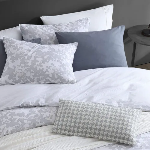 Vista 3 de Kenneth Cole - Juego de funda de edredón tamaño individual, ropa de cama de algodón suave para todas las estaciones, prelavada para mayor suavidad