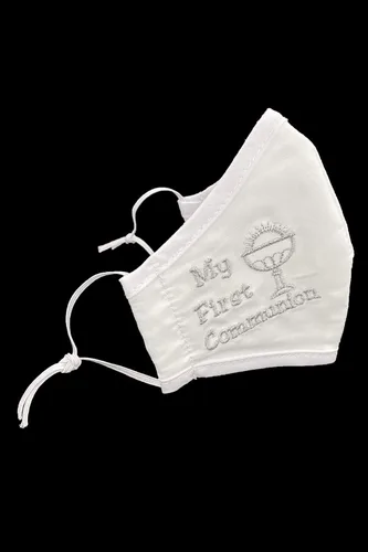 Vista 2 de Máscara facial, Pink Princess 100 % algodón, hecha en Estados Unidos, unisex, para niño