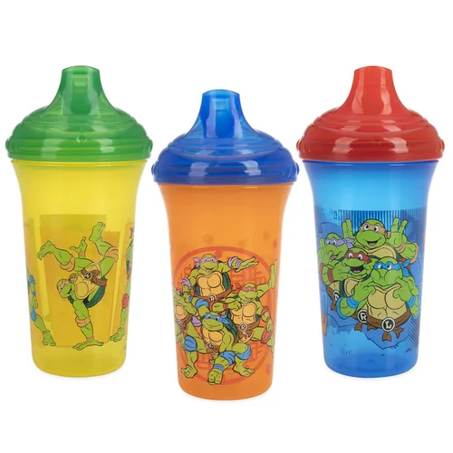Vista 3 de Nuby 3 tazas antiderrames fáciles para sorber, 9 onzas