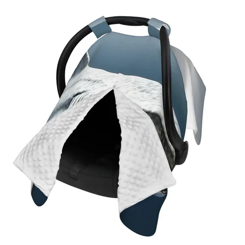 Vista 2 de Cubierta de toldo para asiento de automóvil para bebé, suave y transpirable, fundas de lactancia materna, multiuso, cochecito, sombrilla, regalo