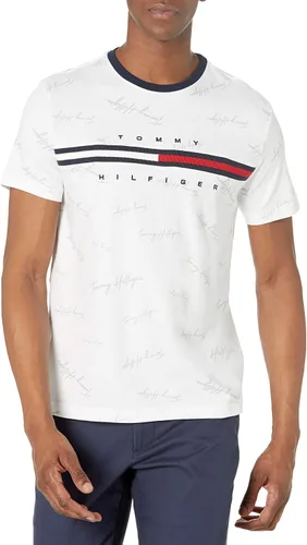 Vista 19 de Tommy Hilfiger Mens Short Sleeve Tino T-Shirt Manzana roja
