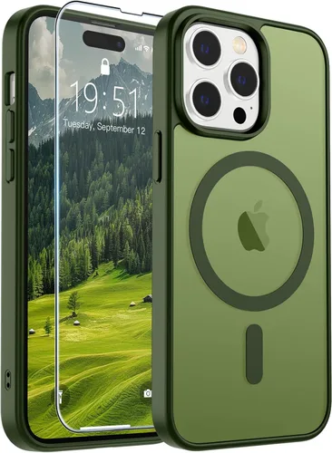 Vista 156 de SUPFINE Funda magnética para iPhone SE 2022 (3ª)/2020 (2ª), iPhone 8 (compatible con MagSafe) (protección contra caídas de grado militar), funda