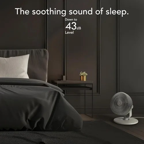 Vista 5 de Vornado Ventilador de mesa REFRESH 8 con almohadillas de aroma de aromaterapia, base giratoria, fácil de limpiar, 3 ajustes de velocidad