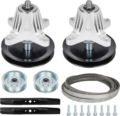 Vista 10 de ILONPA 618-06976 - Conjunto de husillo de cubierta de 42 pulgadas para Cub Cadet MTD 618-06976A 918-06976 918-06976A, para LT42 LT42C LX42 XT1-LT42