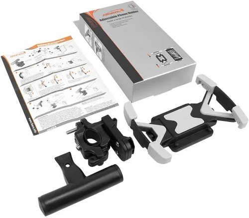 Vista 6 de Ibera Soporte para teléfono múltiple - Soporte de teléfono para bicicleta seguro y ajustable - Compatibilidad universal - Fácil instalación