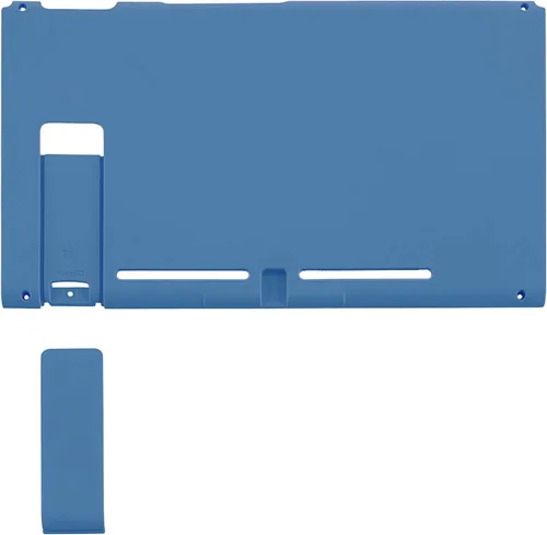 Vista 2 de eXtremeRate Soft Touch Grip Airforce Blue Consola Placa trasera Carcasa de repuesto para consola Nintendo Switch con soporte JoyCon Shell