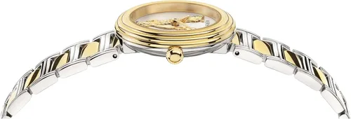 Vista 2 de Versace VET300721 - Mini reloj de pulsera para mujer, color oro amarillo, 1.102in, plateado, Virtus Mini
