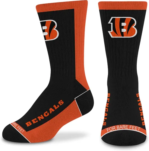 Vista 19 de For Bare Feet NFL - Calcetines unisex para niños de la NFL Mvp Crew