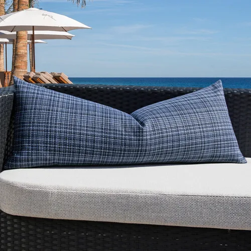 Vista 47 de Kevin Textile - Juego de 2 fundas de almohada decorativas para exteriores, impermeables, para jardín, patio, tienda de campaña, sofá, de 16 x 16