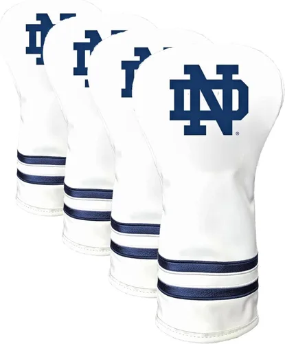 Vista 47 de Team Golf NCAA Blanco Vintage Cubierta para Cabeza de Conductor de Golf, Diseño Ajustado, Diseño Retro